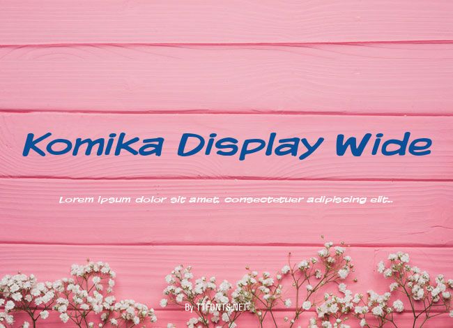 Komika Display Wide example